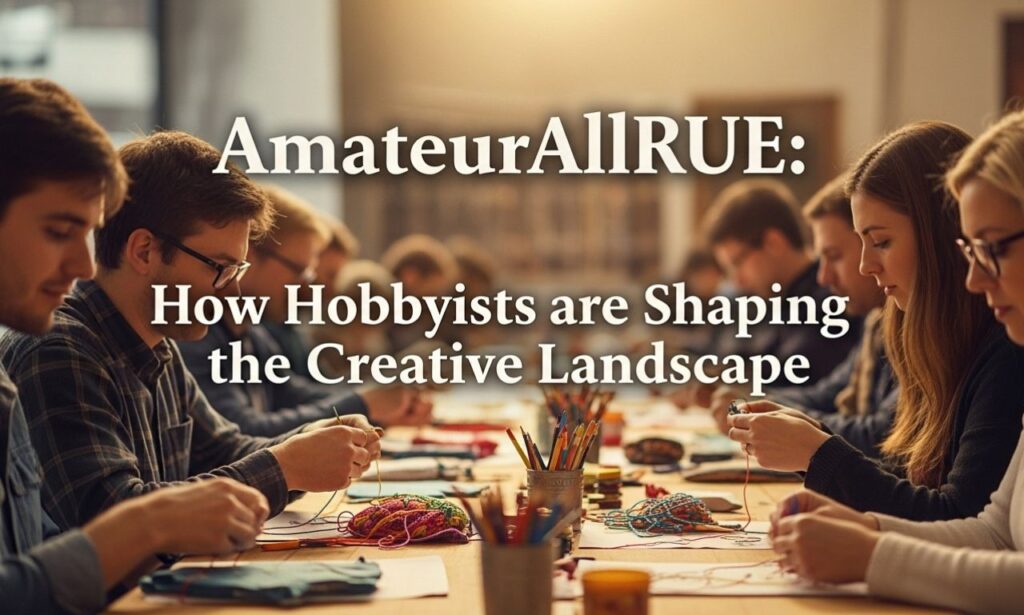AmateurAllRUE: How Hobbyists are Shaping the Creative Landscape